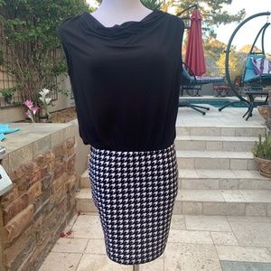 Soprano Mini Skirt Houndstooth Dress Size Medium